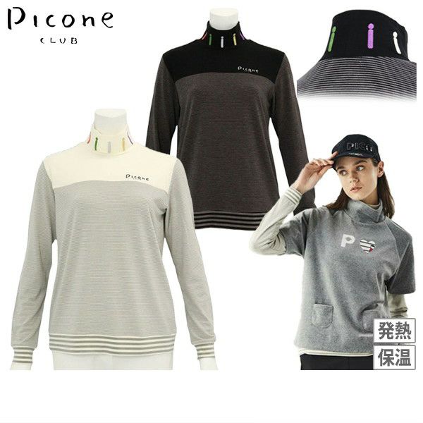 여성을위한 하이 넥 셔츠 Picone Club 2025 가을/겨울 뉴 골프 착용