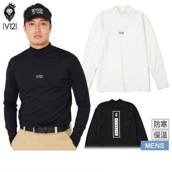 High neck shirt for men V12 golf V-Twelve 2025 autumn/winter new golf wear