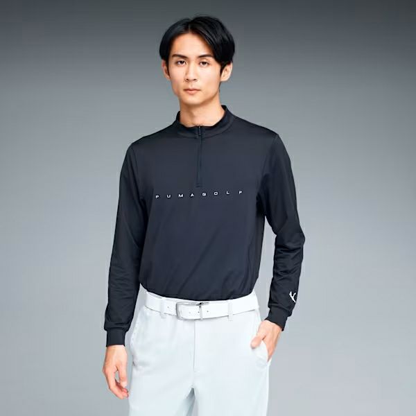Men's Polo Shirt PUMA GOLF Japanese Official Product Japanese Standard 2025 Fall/Winter New Golf Wear