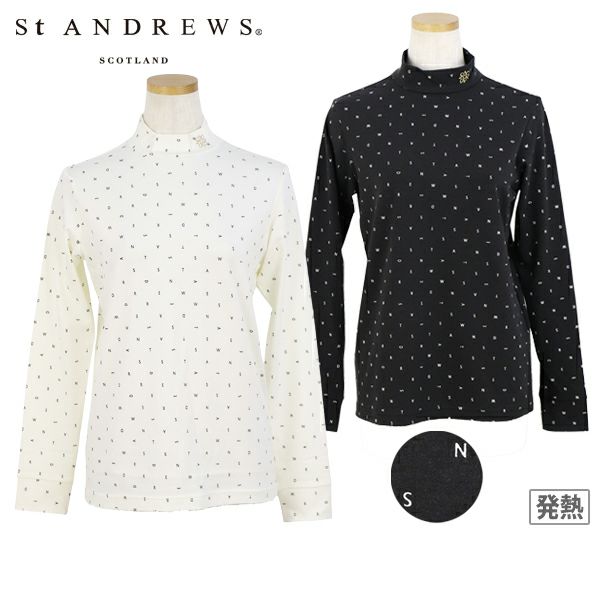High neck shirt for women St Andrews St ANDREWS 2025 Fall/Winter New Golf Wear