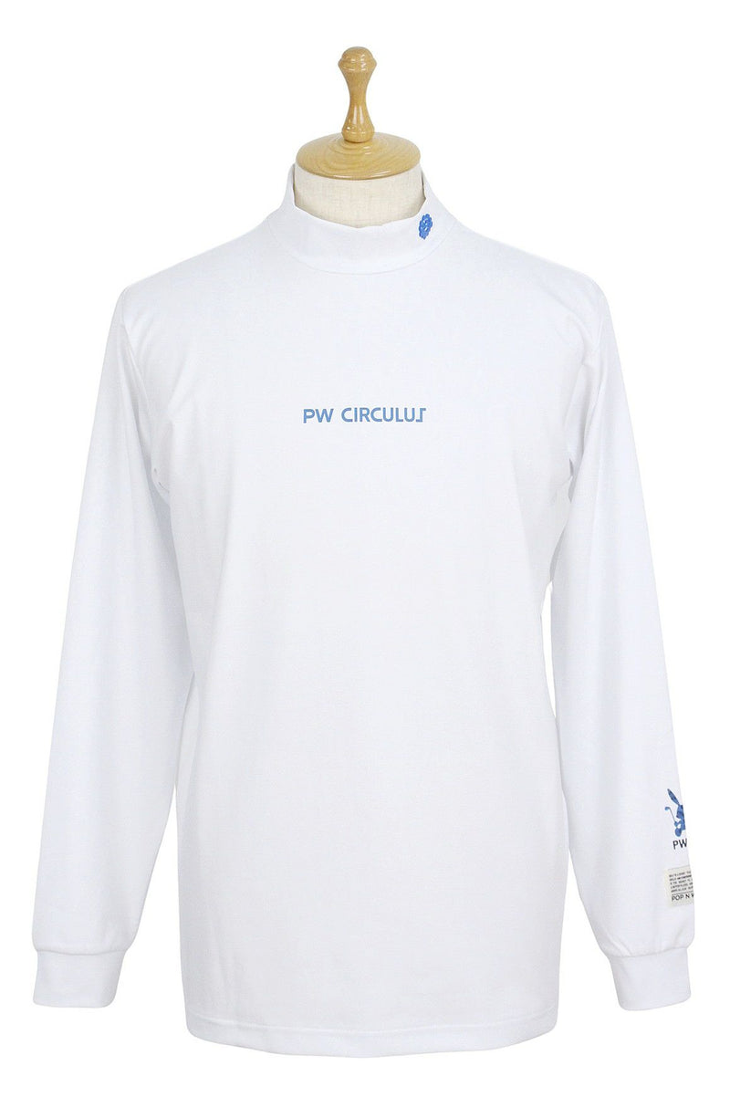 High Neck Shirt Men's PW CIRCULUS 2025 Autumn/Winter New Golf Wear