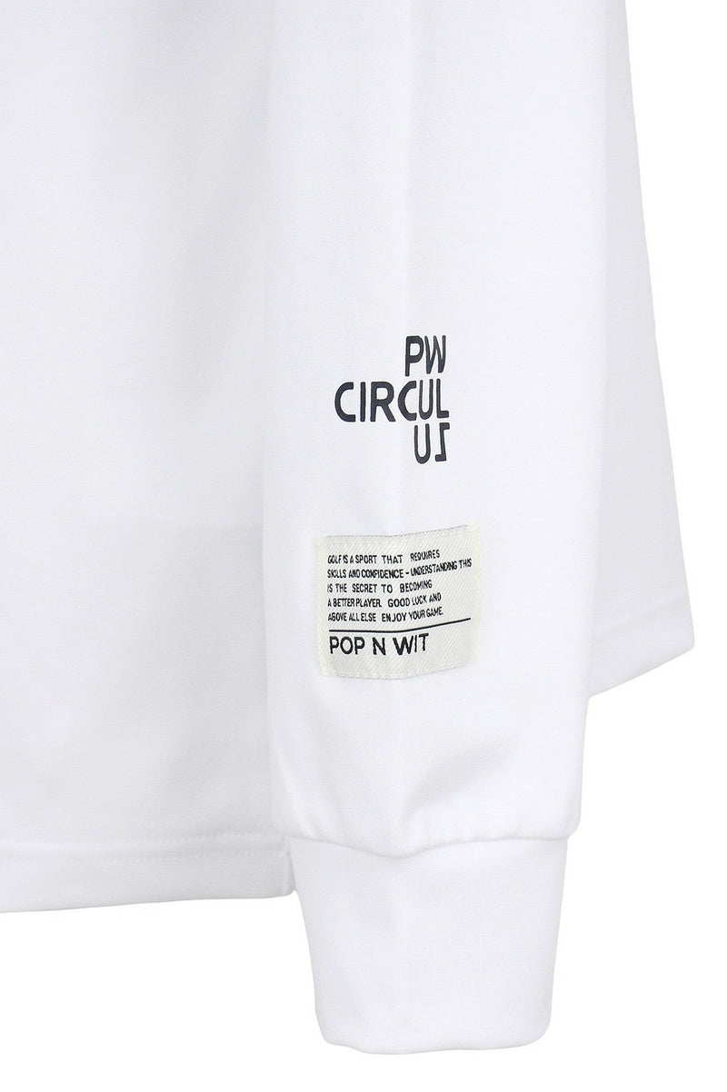 High Neck Shirt Men's PW CIRCULUS 2025 Autumn/Winter New Golf Wear