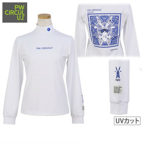 High Neck Shirt Women's PW CIRCULUS 2025 Autumn/Winter New Golf Wear