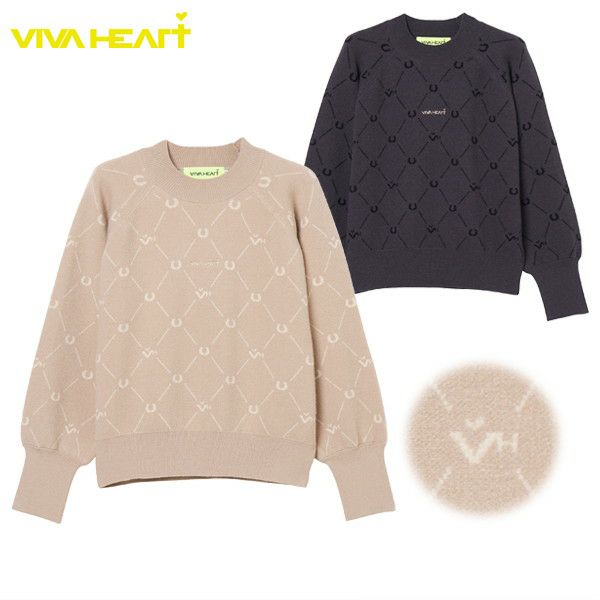 스웨터 여성 VIVA HEART 2025 가을/겨울 신상품 골프웨어