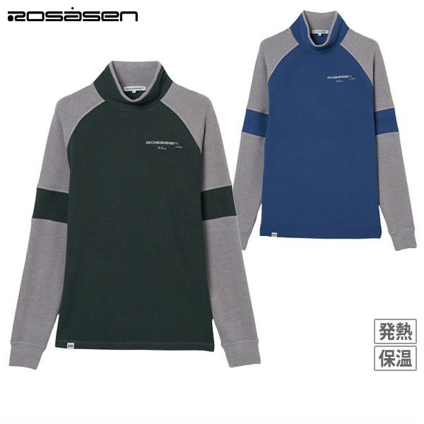 High Neck Shirt Men's ROSASEN Aline 2025 Autumn/Winter New Golf Wear