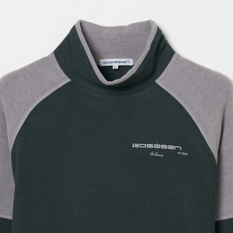 High Neck Shirt Men's ROSASEN Aline 2025 Autumn/Winter New Golf Wear