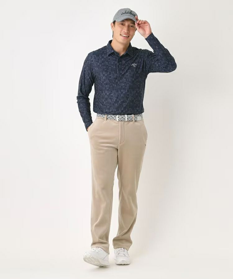 Polo shirt men's adabat adabat 2025 autumn/winter new golf wear