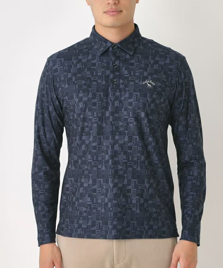 Polo shirt men's adabat adabat 2025 autumn/winter new golf wear