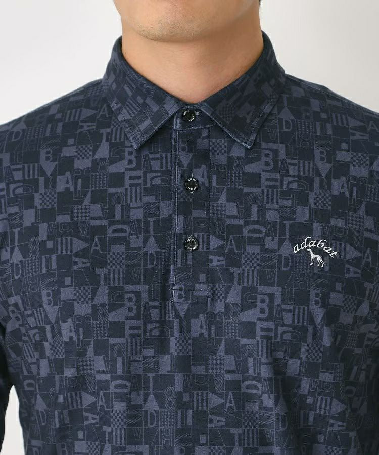 Polo shirt men's adabat adabat 2025 autumn/winter new golf wear