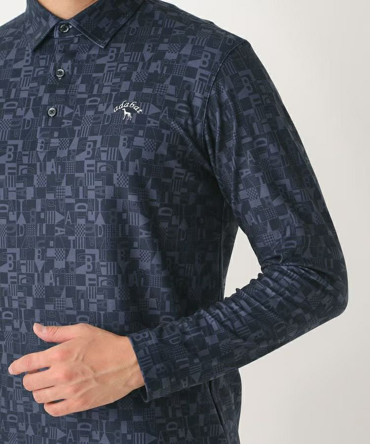 Polo shirt men's adabat adabat 2025 autumn/winter new golf wear
