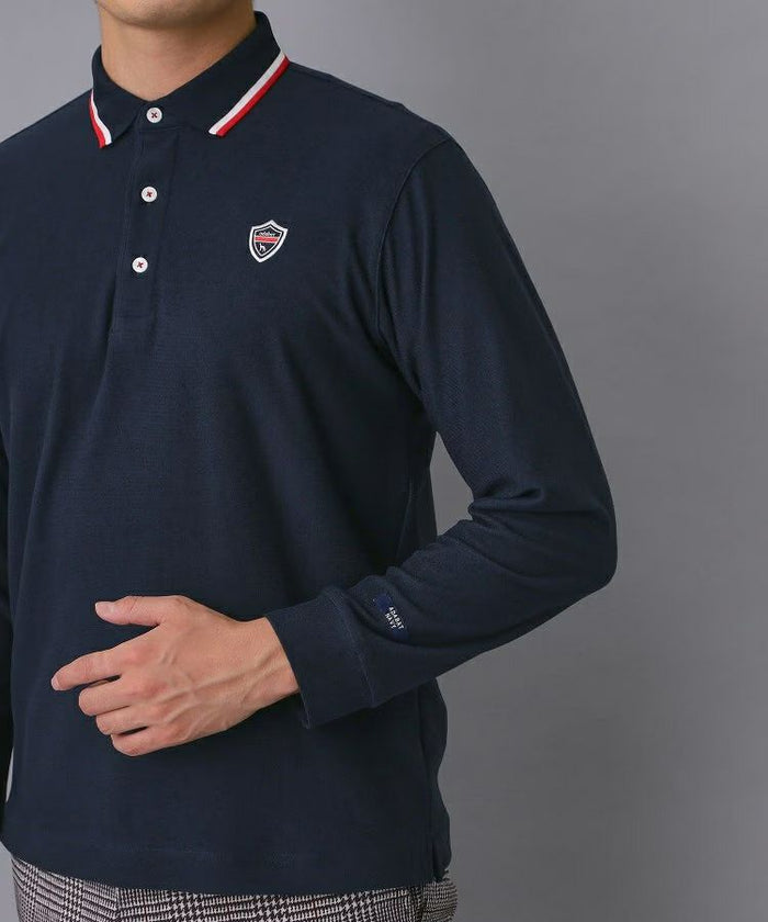 ポロシャツ メンズ アダバット adabat 2025 秋冬 新作 ゴルフウェア