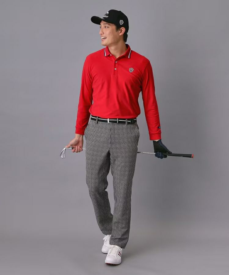 Polo shirt men's adabat adabat 2025 autumn/winter new golf wear