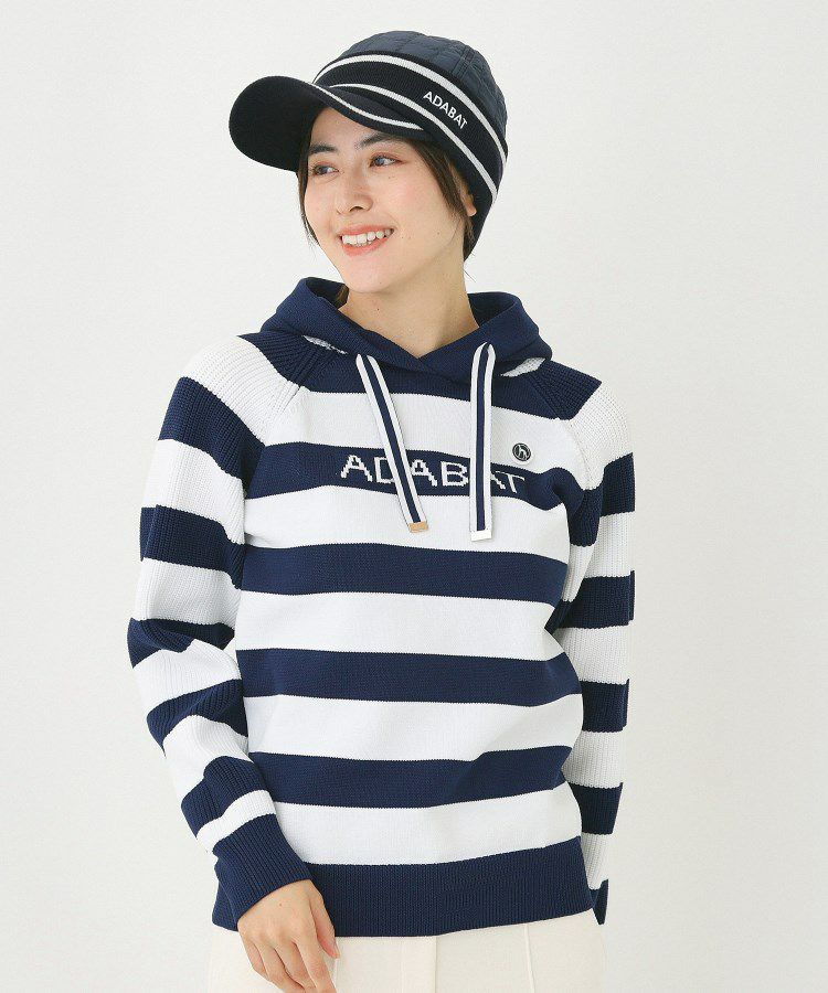Knit Parka Women's adabat adabat 2025 Autumn/Winter New Golf Wear