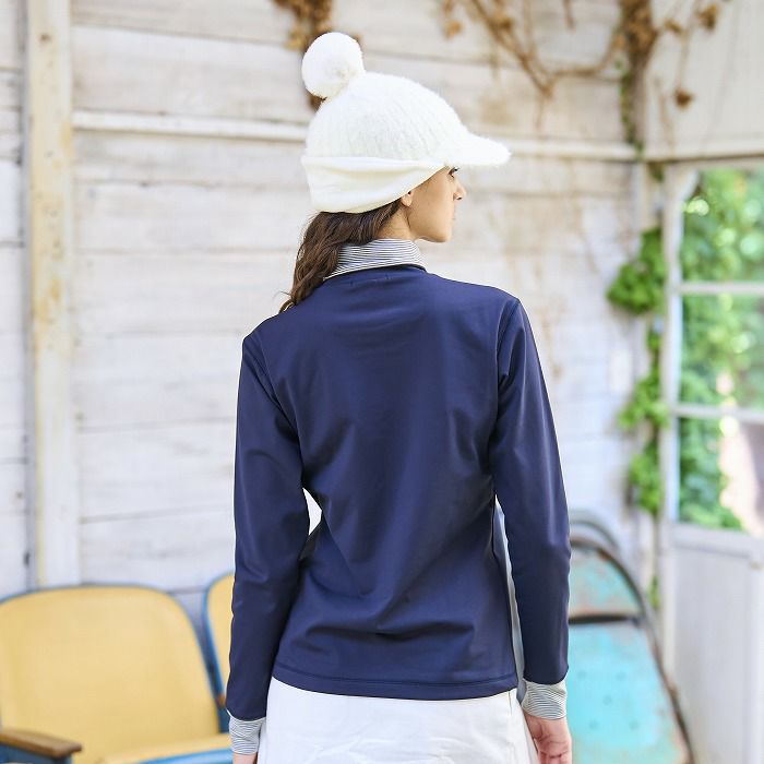 高领衬衫女款 ROSASEN 2025秋冬新款高尔夫服