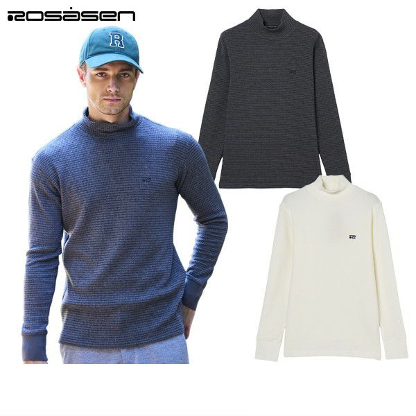 하이 넥 셔츠 남성 ROSASEN 2025 가을/겨울 신상품 골프웨어