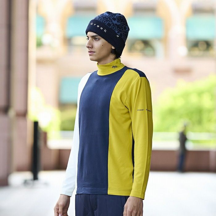 High Neck Shirt Men's Heal Creek Heal Creek 2025 Fall/Winter New Golf Wear