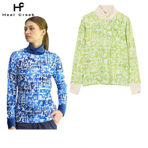 High Neck Shirt Women's Heal Creek 2025 Autumn/Winter New Golf Wear