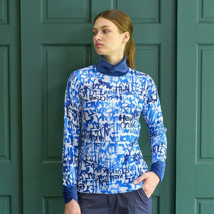 High Neck Shirt Women's Heal Creek 2025 Autumn/Winter New Golf Wear