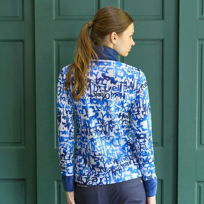 High Neck Shirt Women's Heal Creek 2025 Autumn/Winter New Golf Wear