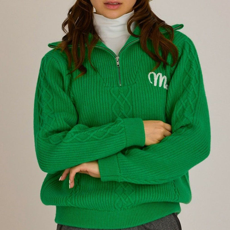 스웨터 여성 MONA DELSOL MONA DELSOL 2025 가을 겨울 신작 골프웨어