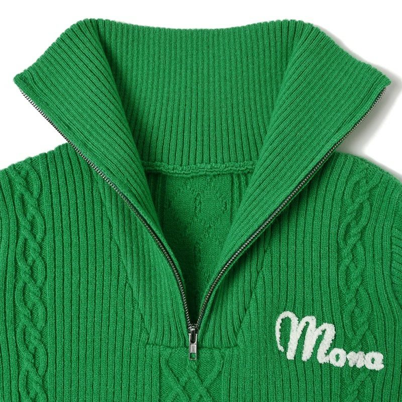 스웨터 여성 MONA DELSOL MONA DELSOL 2025 가을 겨울 신작 골프웨어