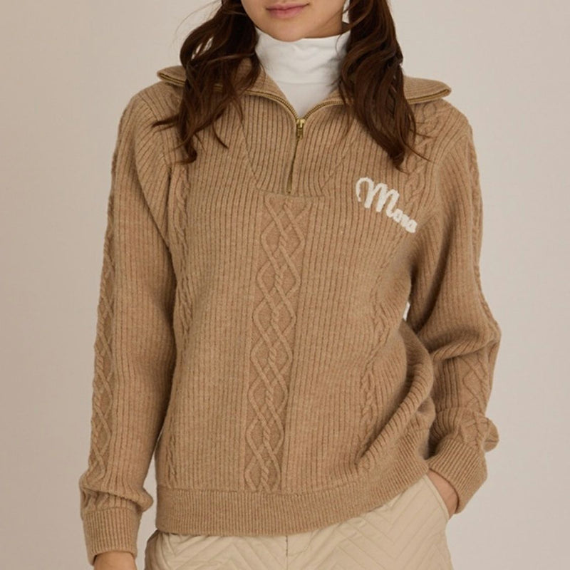 스웨터 여성 MONA DELSOL MONA DELSOL 2025 가을 겨울 신작 골프웨어