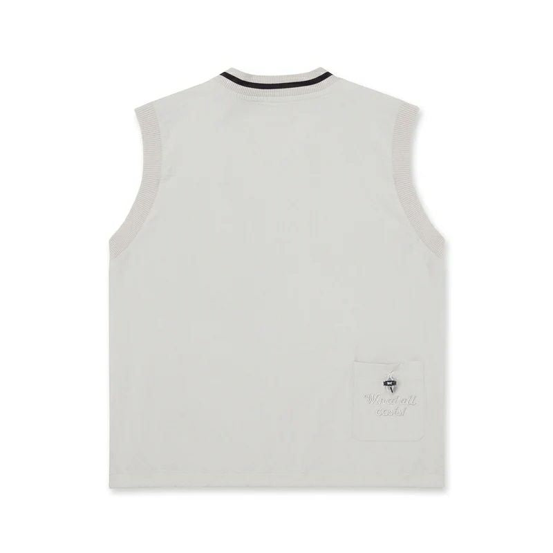 Vest  Men's WAAC Japanese Genuine Product 2025 Autumn/Winter New Golf Wear