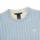 크루넥 스웨터 여성 ZOY 2025 가을/겨울 신상 골프웨어