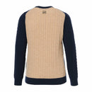 크루넥 스웨터 여성 ZOY 2025 가을/겨울 신상 골프웨어