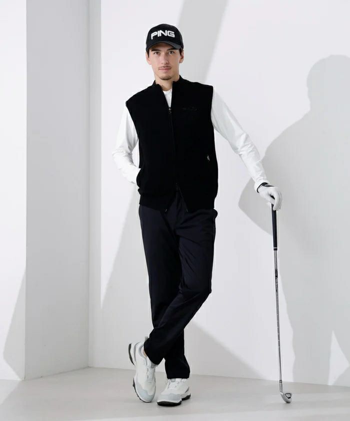 背心男装PING 2025秋冬新款高尔夫服