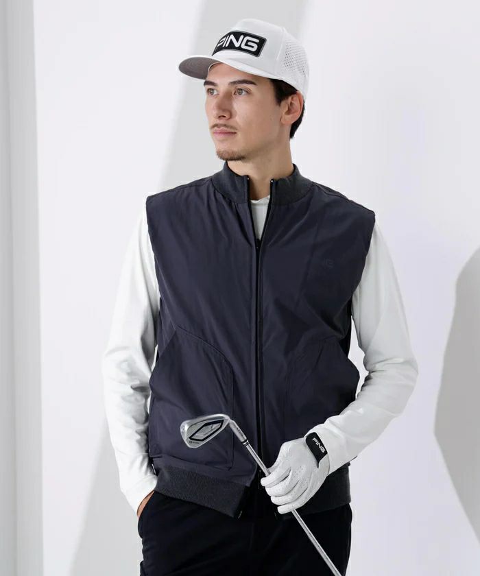 背心男装PING 2025秋冬新款高尔夫服