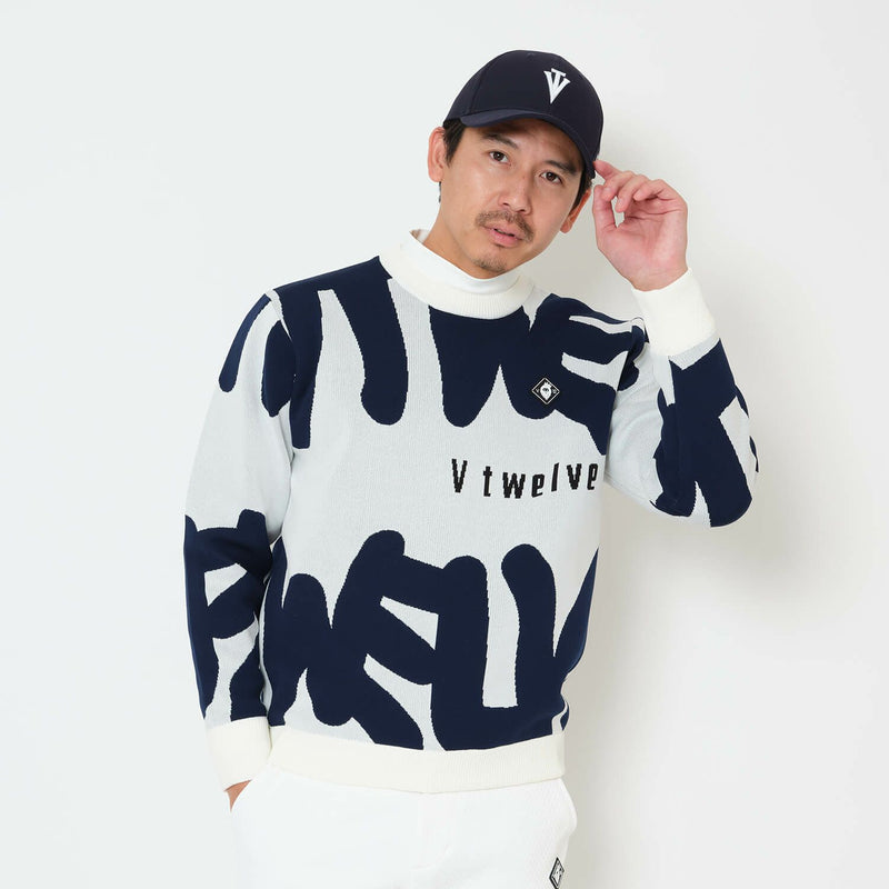 セーター メンズ V12 ゴルフ ヴィ・トゥエルブ 2025 秋冬 新作 ゴルフウェア