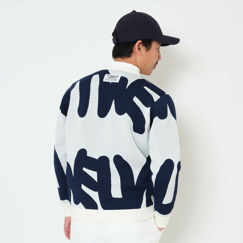 セーター メンズ V12 ゴルフ ヴィ・トゥエルブ 2025 秋冬 新作 ゴルフウェア