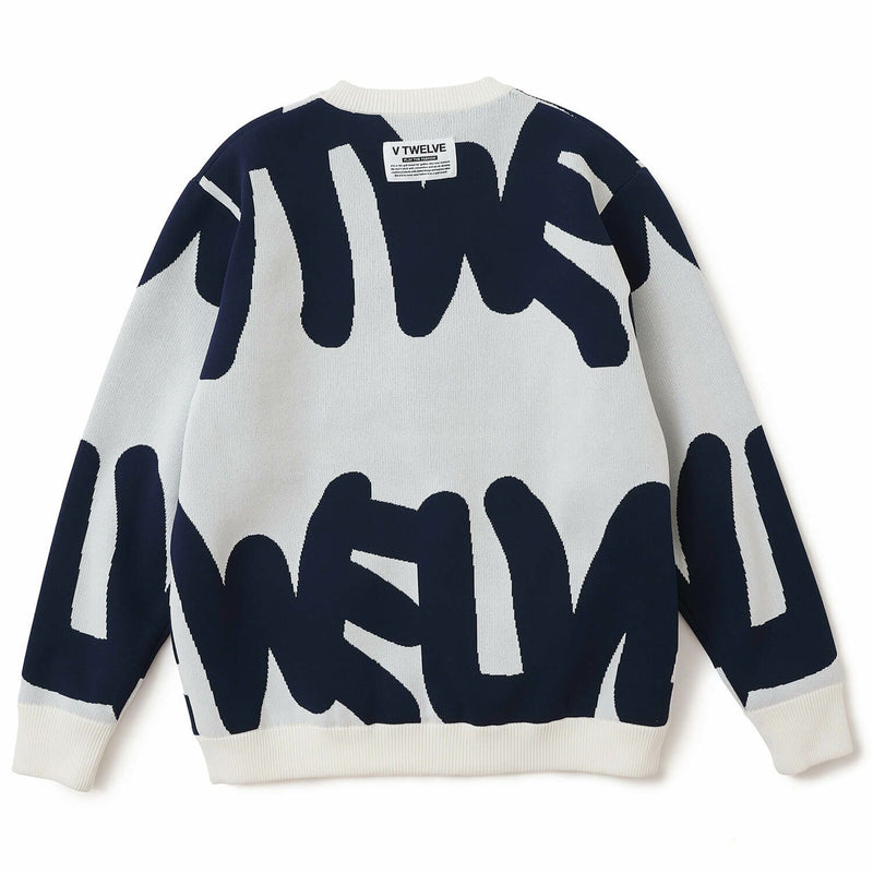 セーター メンズ V12 ゴルフ ヴィ・トゥエルブ 2025 秋冬 新作 ゴルフウェア