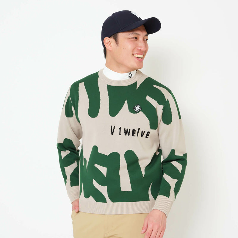 セーター メンズ V12 ゴルフ ヴィ・トゥエルブ 2025 秋冬 新作 ゴルフウェア