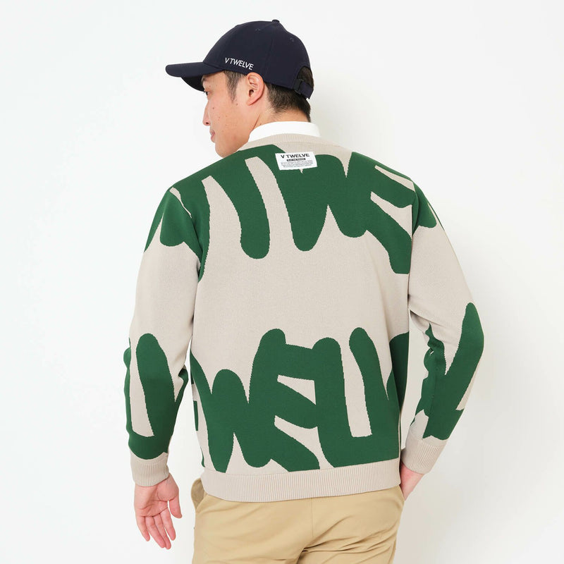 セーター メンズ V12 ゴルフ ヴィ・トゥエルブ 2025 秋冬 新作 ゴルフウェア