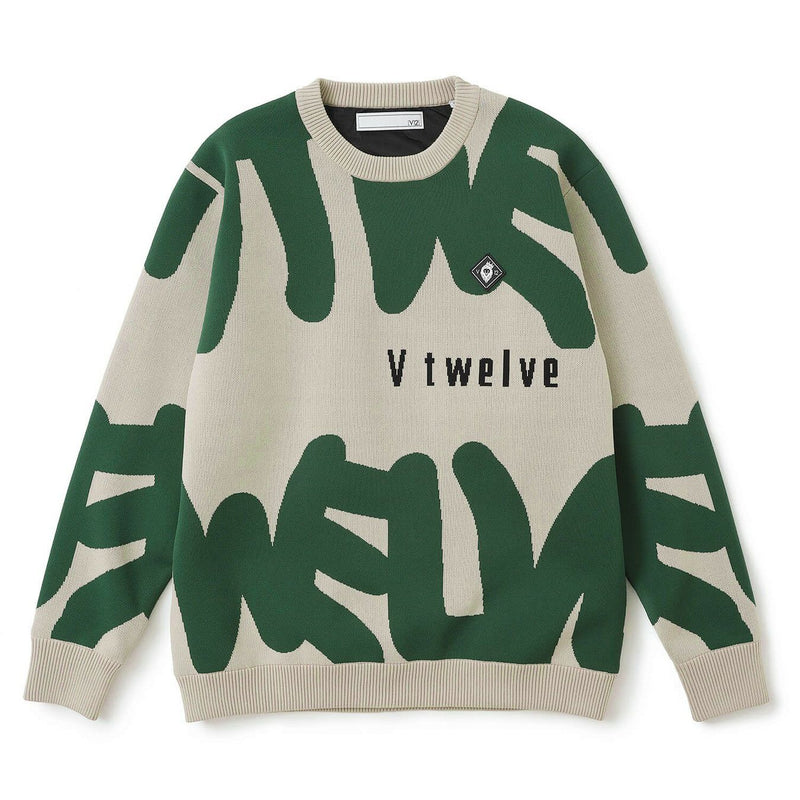 セーター メンズ V12 ゴルフ ヴィ・トゥエルブ 2025 秋冬 新作 ゴルフウェア