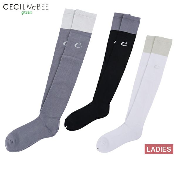 Socks Women's CECIL McBEE green Cecil McBEE Green 2025 Fall/Winter New Golf