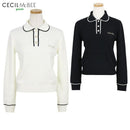 Polo Shirt Women's CECIL McBEE green Cecil McBEE Green 2025 Autumn/Winter New Golf Wear