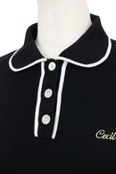 Polo Shirt Women's CECIL McBEE green Cecil McBEE Green 2025 Autumn/Winter New Golf Wear