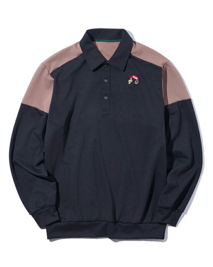 폴로 셔츠 남성 GREEN EDGE MONKEYS 2025 가을/겨울 새 골프웨어