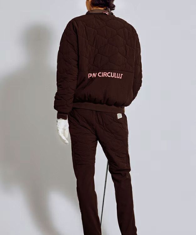 皮夹克男士PW CIRCULUS 2025秋冬新款高尔夫球服