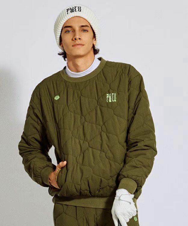 皮夹克男士PW CIRCULUS 2025秋冬新款高尔夫球服