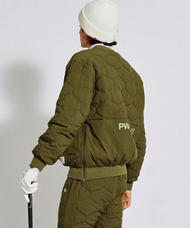 皮夹克男士PW CIRCULUS 2025秋冬新款高尔夫球服