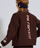 皮夹克女士PW CIRCULUS 2025秋冬新款高尔夫球服