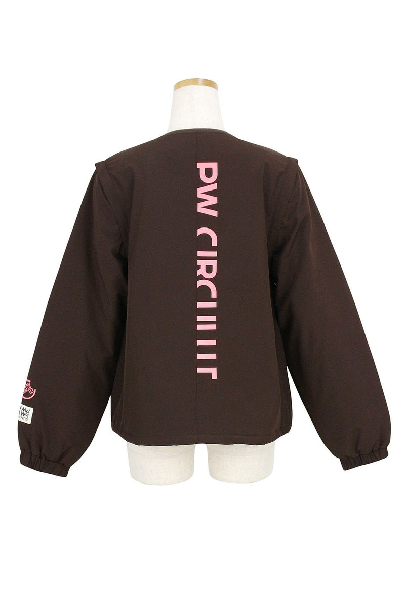 皮夹克女士PW CIRCULUS 2025秋冬新款高尔夫球服