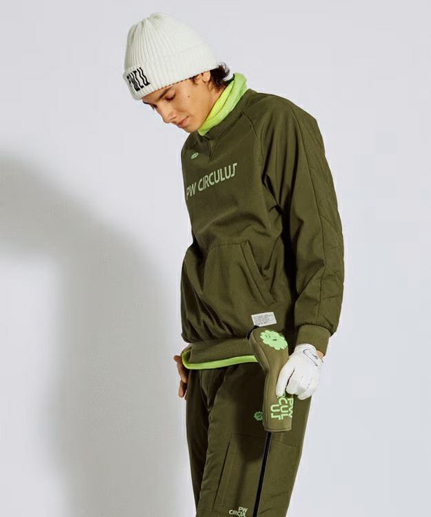 皮夹克男士PW CIRCULUS 2025秋冬新款高尔夫球服