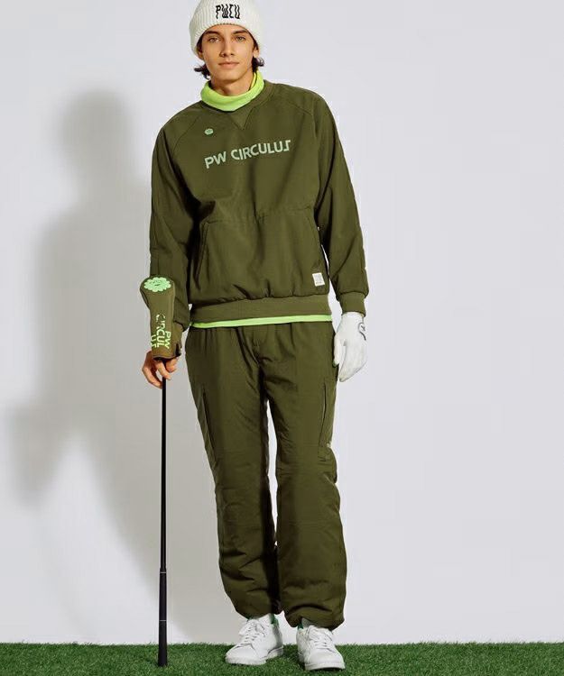 皮夹克男士PW CIRCULUS 2025秋冬新款高尔夫球服