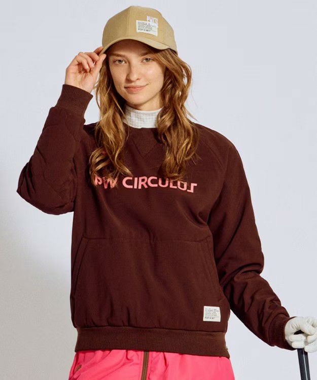 皮夹克女士PW CIRCULUS 2025秋冬新款高尔夫球服