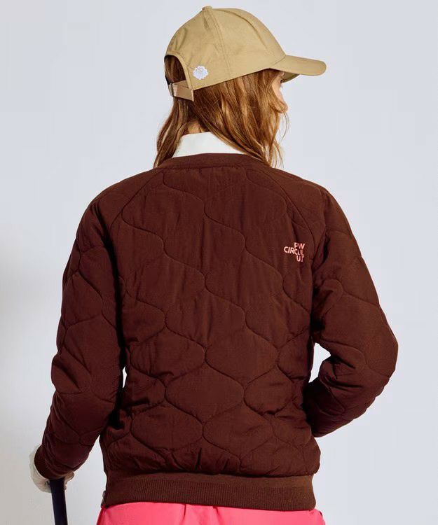 皮夹克女士PW CIRCULUS 2025秋冬新款高尔夫球服